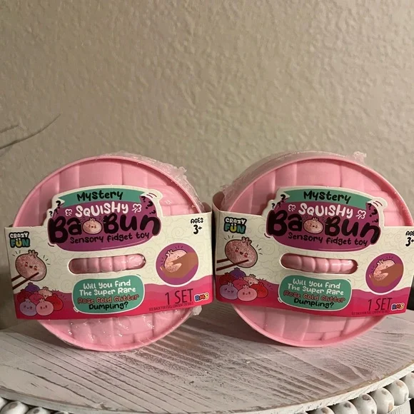 2 PACK Viral Mystery Dumpling Glitter Squishy RMS Bao Bun - Picture 1 of 2
